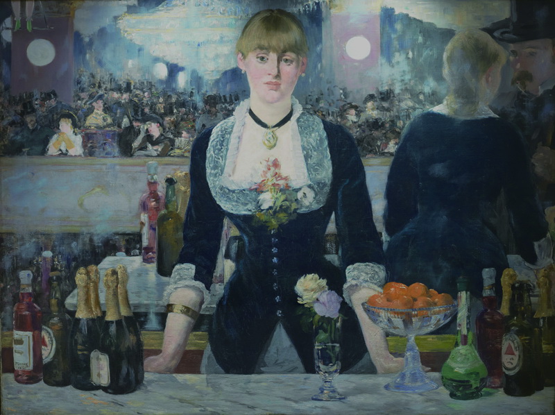 A019004《在folies bergere酒吧》法国画家爱德华·马奈高清作品 油画-第1张