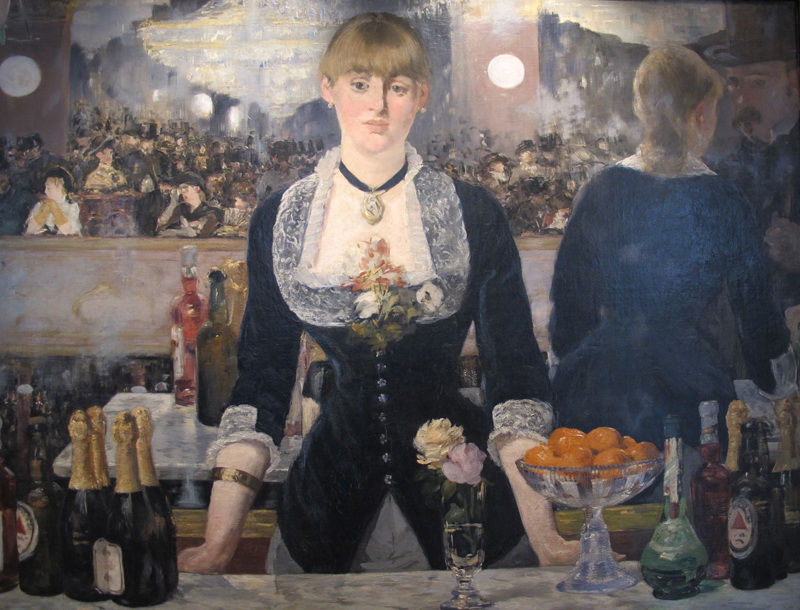 A019022《在folies bergere酒吧》法国画家爱德华·马奈高清作品 油画-第1张