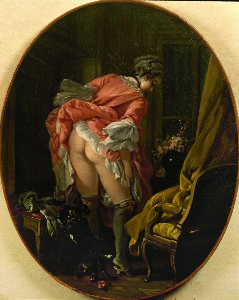 A022076《盥洗室》法国画家弗朗索瓦·布歇高清作品 油画-第1张