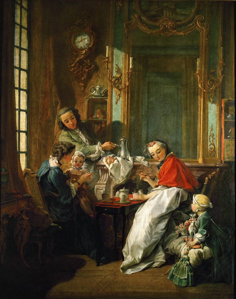 A022095《午后餐1739年》法国画家弗朗索瓦·布歇高清作品 油画-第1张