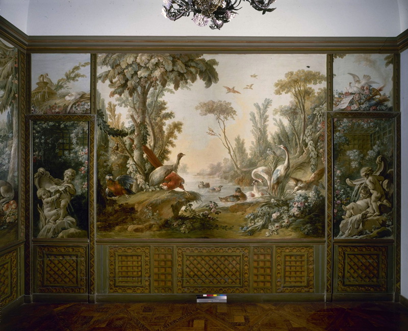 A022104《树林里的动物》法国画家弗朗索瓦·布歇高清作品 油画-第1张