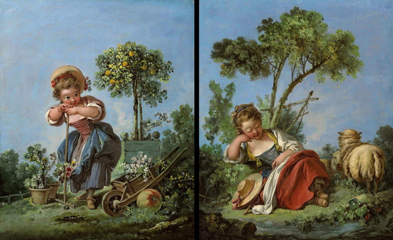A022258《作品046》法国画家弗朗索瓦·布歇高清作品 油画-第1张