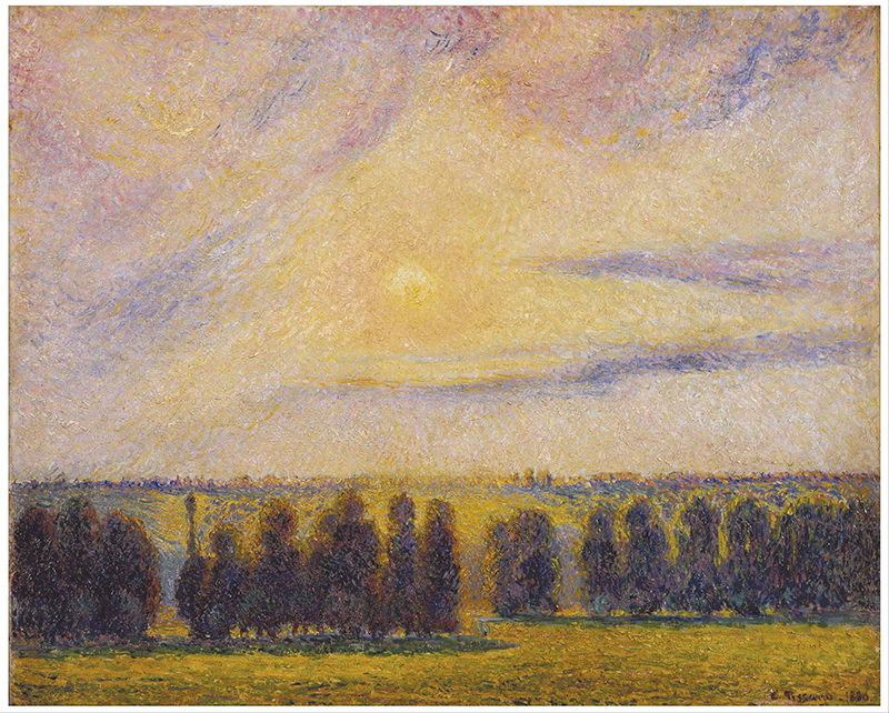 A023012《日出》法国画家卡米耶·毕沙罗高清作品 油画-第1张
