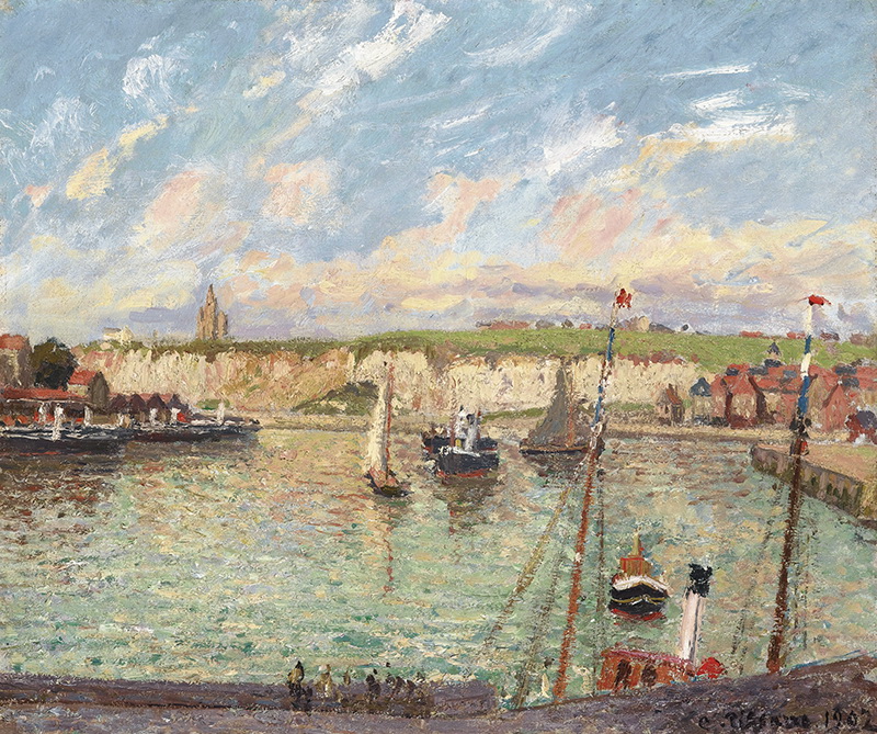 A023018《海港口》法国画家卡米耶·毕沙罗高清作品 油画-第1张