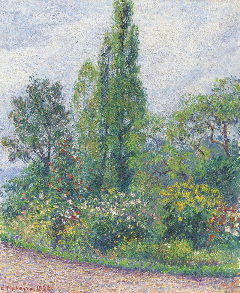 A023053《米洛波的花园》法国画家卡米耶·毕沙罗高清作品 油画-第1张