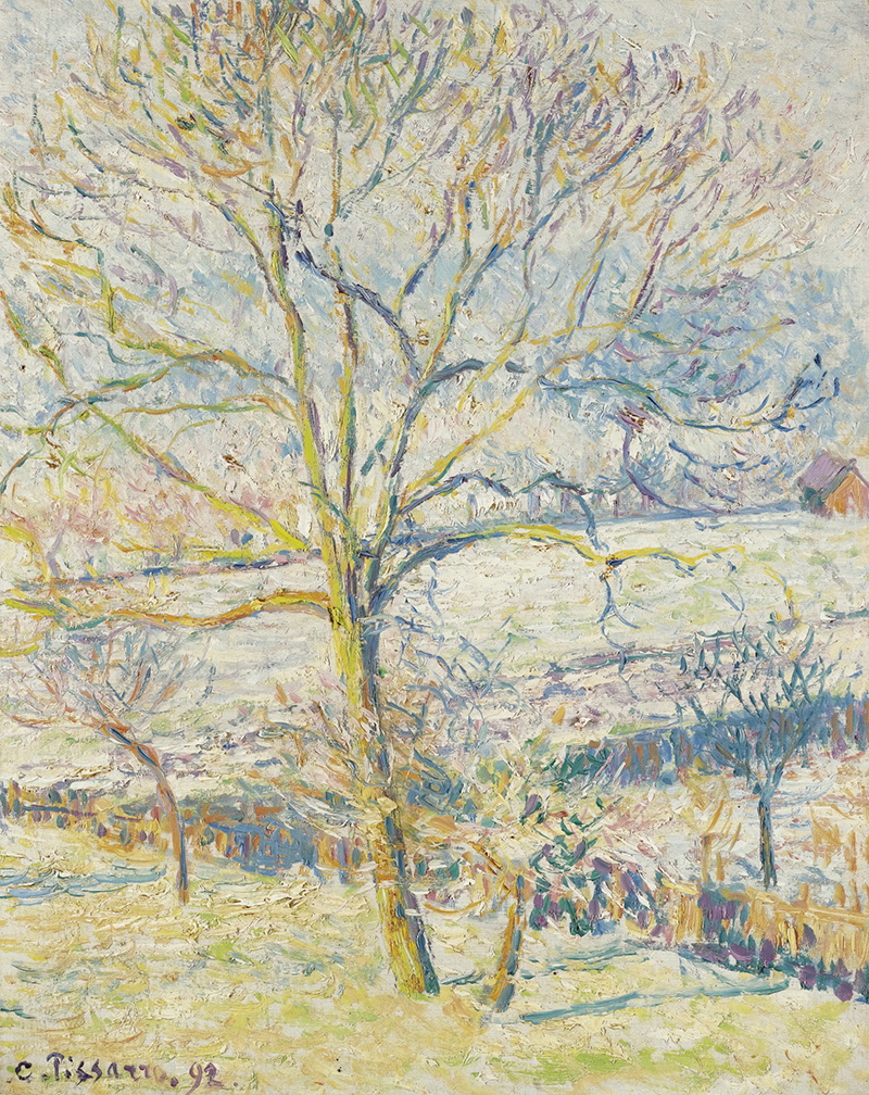 A023059《卡米尔大坚果树》法国画家卡米耶·毕沙罗高清作品 油画-第1张