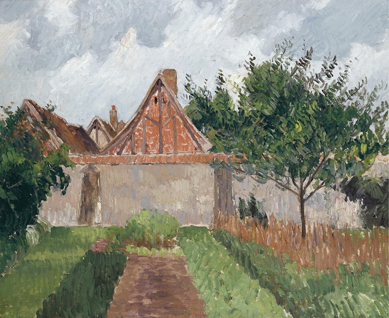 A023079《在埃拉格尼的花园》法国画家卡米耶·毕沙罗高清作品 油画-第1张
