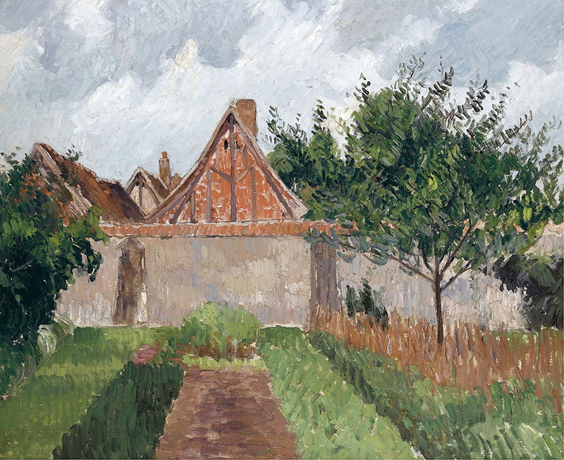 A023081《在埃拉格尼的花园》法国画家卡米耶·毕沙罗高清作品 油画-第1张