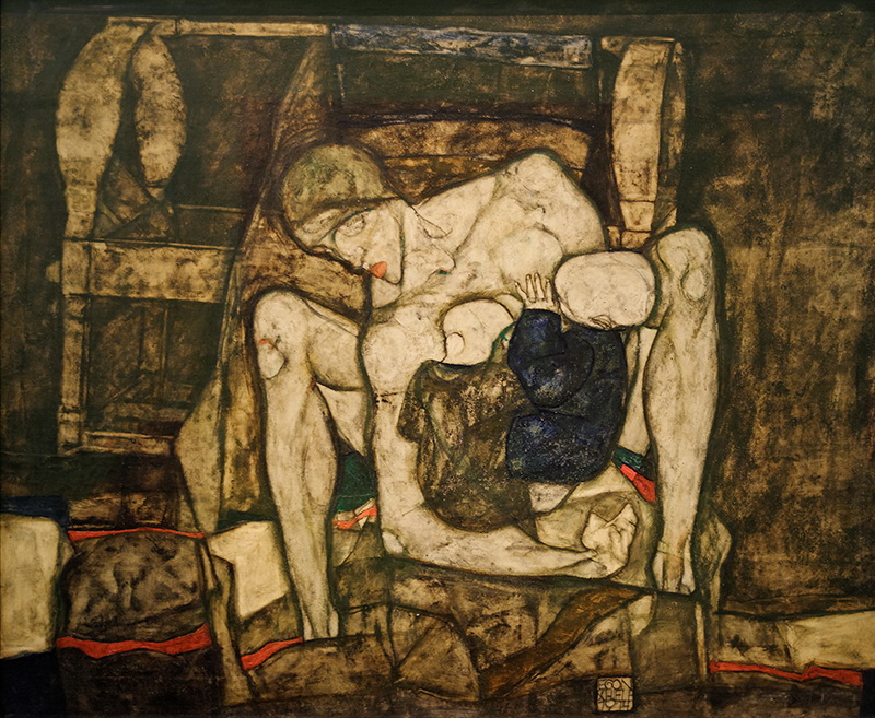 A024077 《失明的母亲》奥地利画家埃贡·席勒高清作品 奥地利-第1张