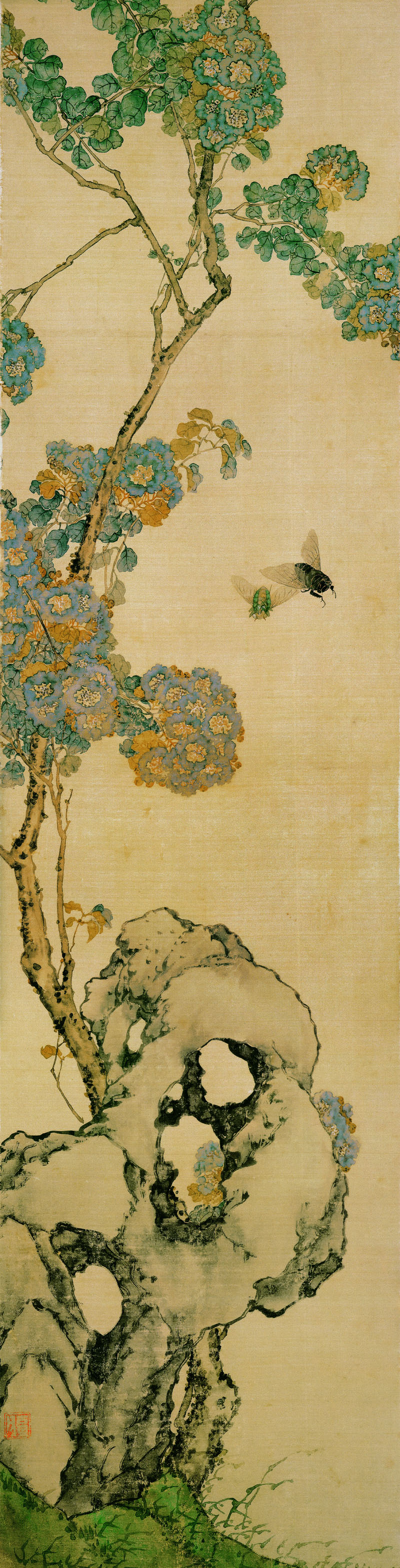 B2047016《花卉四屏之四》清代画家居廉高清作品 清代-第1张