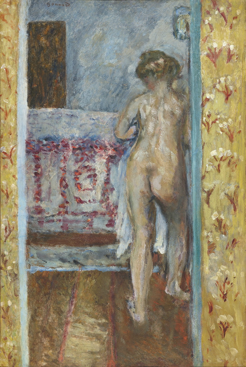 A026013《女人在卧室里》法国画家皮埃尔·博纳尔高清作品 油画-第1张