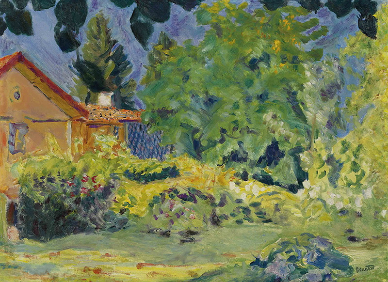 A026031《玫瑰之家》法国画家皮埃尔·博纳尔高清作品 油画-第1张