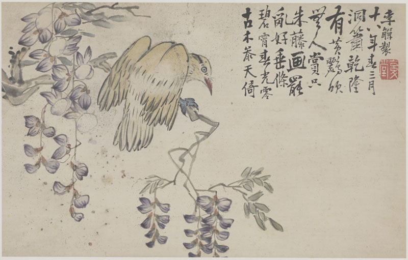 B2054007《花鸟十二开之七》清代画家李复堂高清作品 清代-第1张