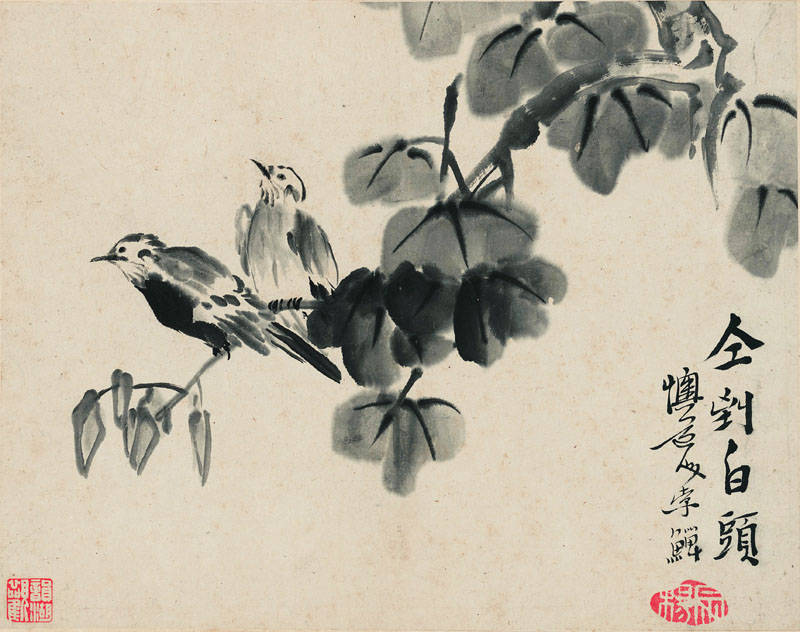 B2054021《花鸟册十开之三》清代画家李复堂高清作品 清代-第1张