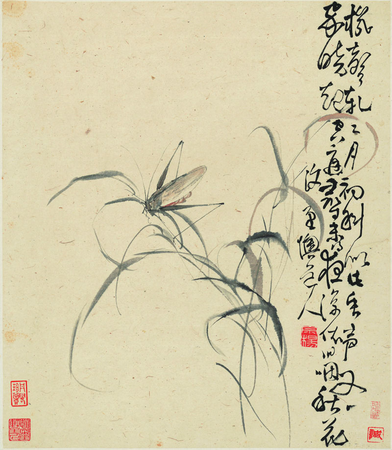 B2054031《花卉十二开之三》清代画家李复堂高清作品 清代-第1张