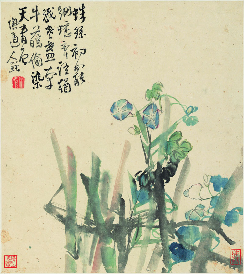 B2054034《花卉十二开之六》清代画家李复堂高清作品 清代-第1张