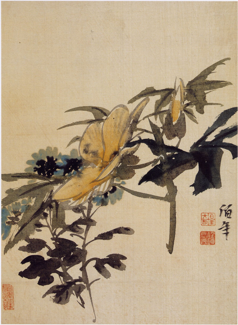 B2078023《花鸟册页三》清代画家任伯年高清作品 清代-第1张