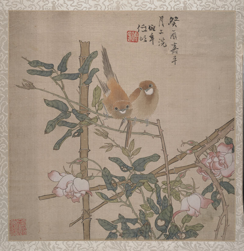 B2078044《花鸟册页》清代画家任伯年高清作品 清代-第1张