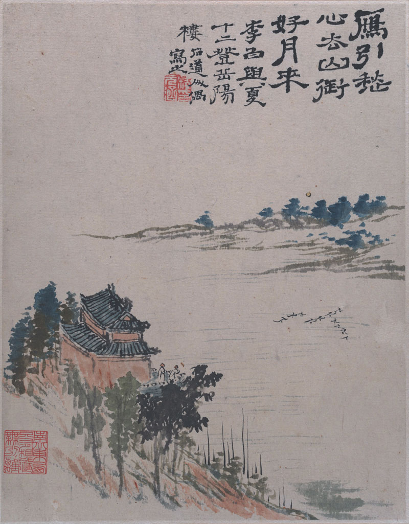 B2087034《郊野墨色图册之十二》清代画家石涛高清作品 清代-第1张