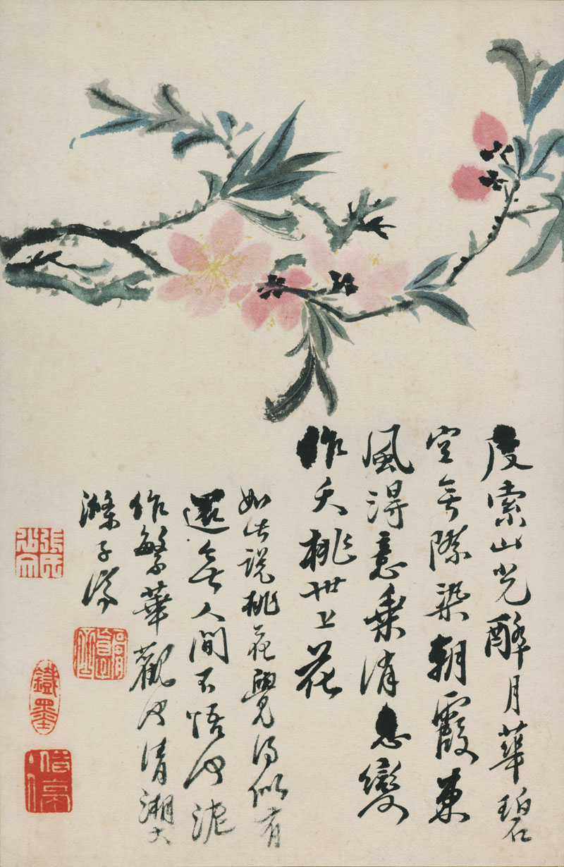 B2087042《花鸟图册12开之八》清代画家石涛高清作品 清代-第1张