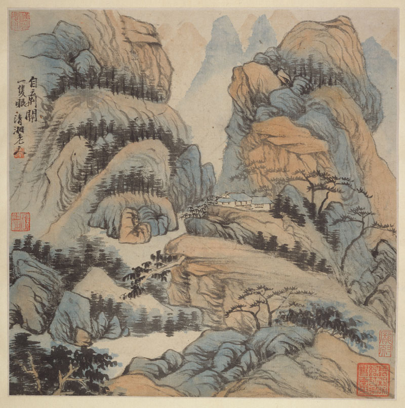 B2087139《自云荆开一支眼》清代画家石涛高清作品 清代-第1张