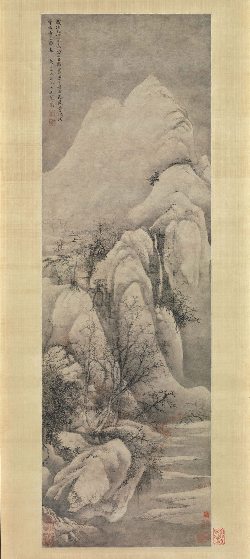 B2093023《仿李成雪霁图》清代画家王翚高清作品 清代-第1张