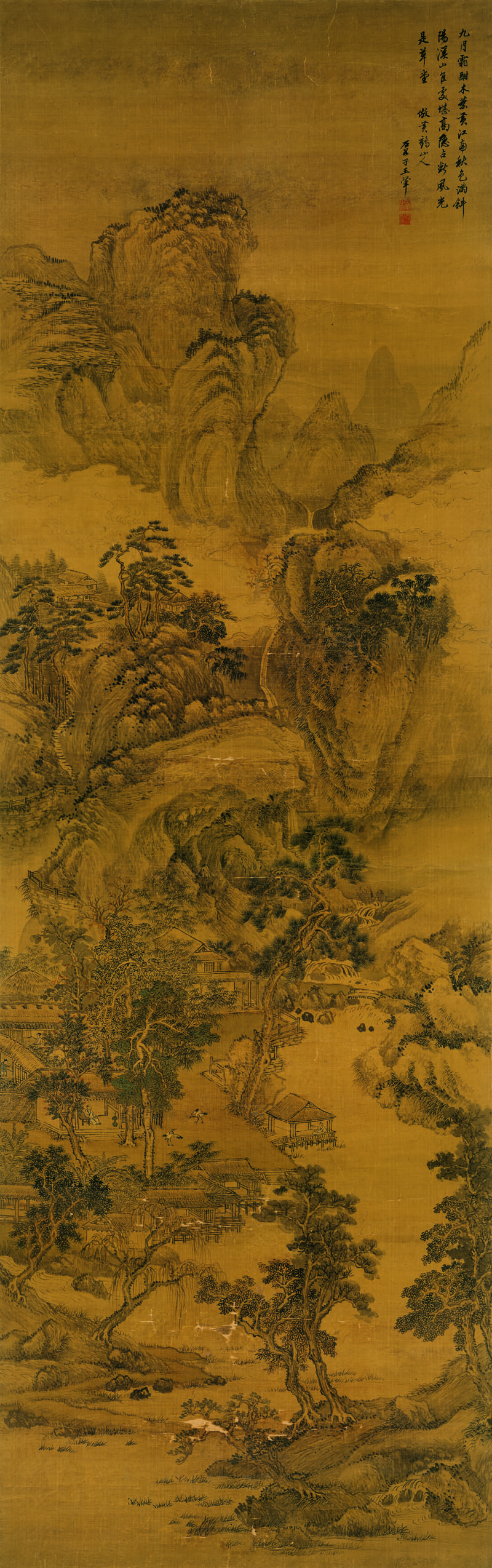 B2093040《仿黄鹤山人山水图》清代画家王翚高清作品 清代-第1张