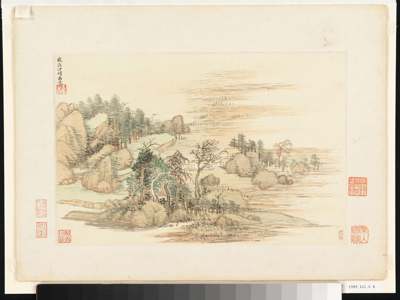 B2093049《仿古山水册之二》清代画家王翚高清作品 清代-第1张