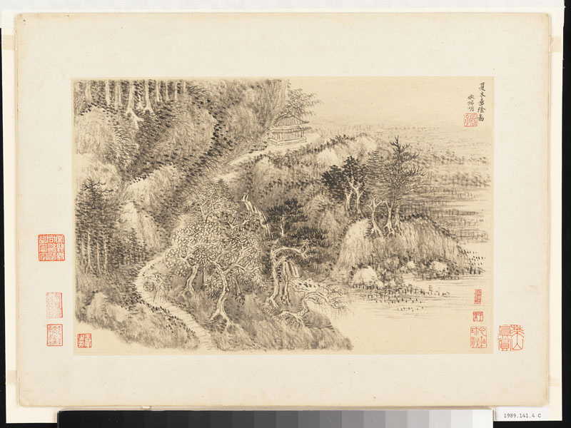 B2093050《仿古山水册之三》清代画家王翚高清作品 清代-第1张