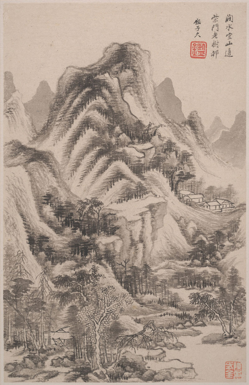 B2094031《山水清音图册之一》清代画家王鉴高清作品 – 高清名画