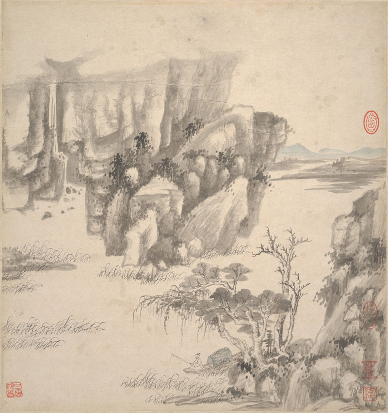 B2094053《湘碧居士仿古册三》清代画家王鉴高清作品 清代-第1张