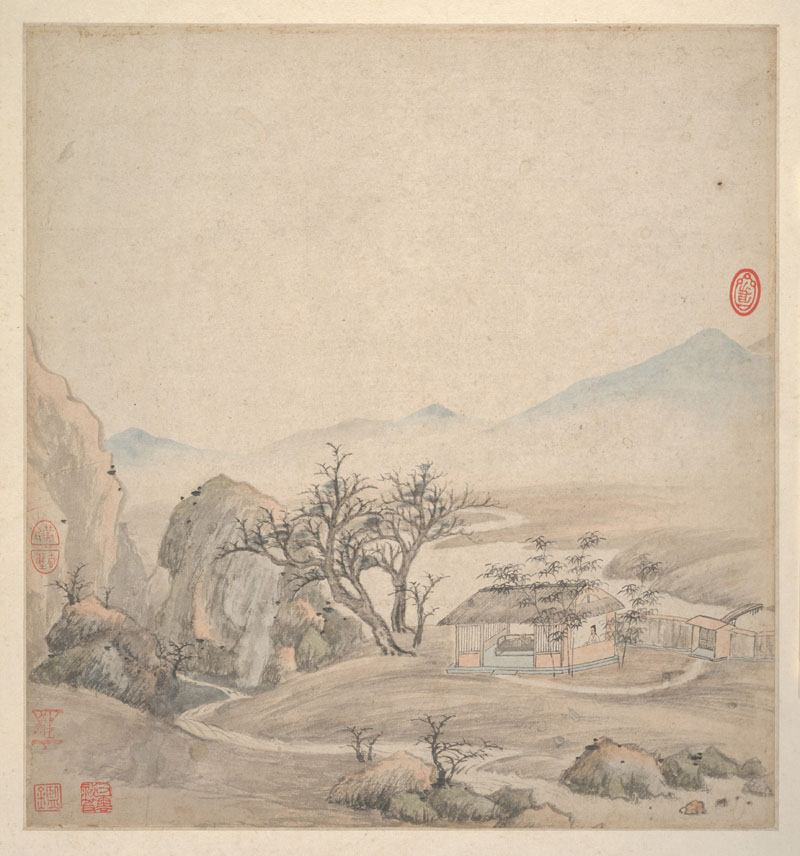 B2094055《湘碧居士仿古册五》清代画家王鉴高清作品 清代-第1张