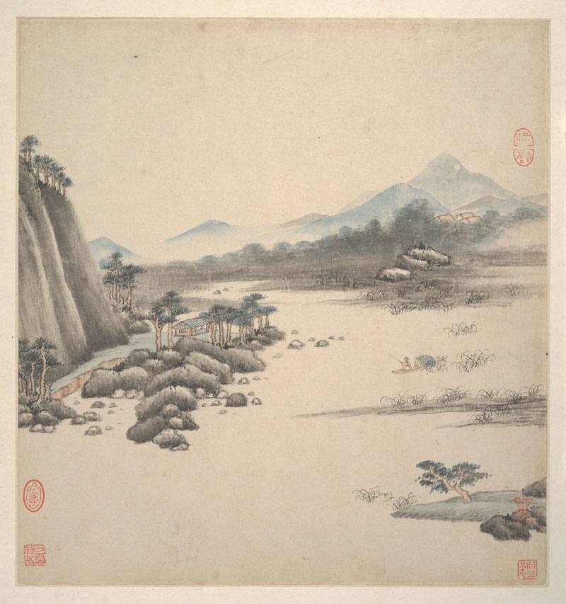 B2094057《湘碧居士仿古册七》清代画家王鉴高清作品 清代-第1张