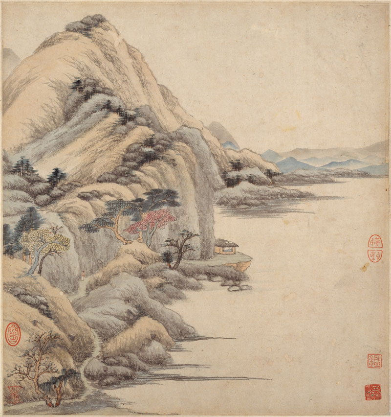 B2094059《湘碧居士仿古册九》清代画家王鉴高清作品 清代-第1张