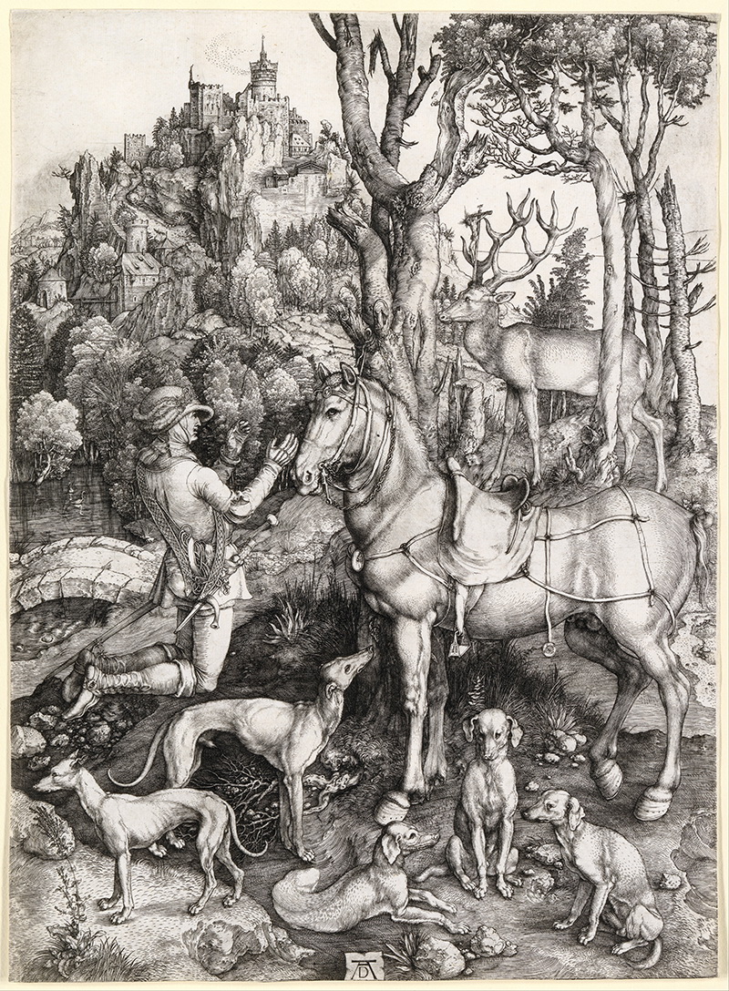 A027004《 圣尤斯塔斯》德国画家阿尔布雷特·丢勒高清作品 德国-第1张