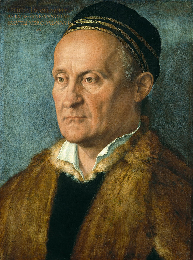 A027009《雅各布·穆费尔的肖像》德国画家阿尔布雷特·丢勒高清作品 德国-第1张