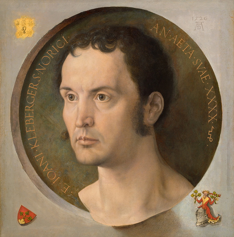 A027012《Johannes Kleberger的肖像》德国画家阿尔布雷特·丢勒高清作品 德国-第1张