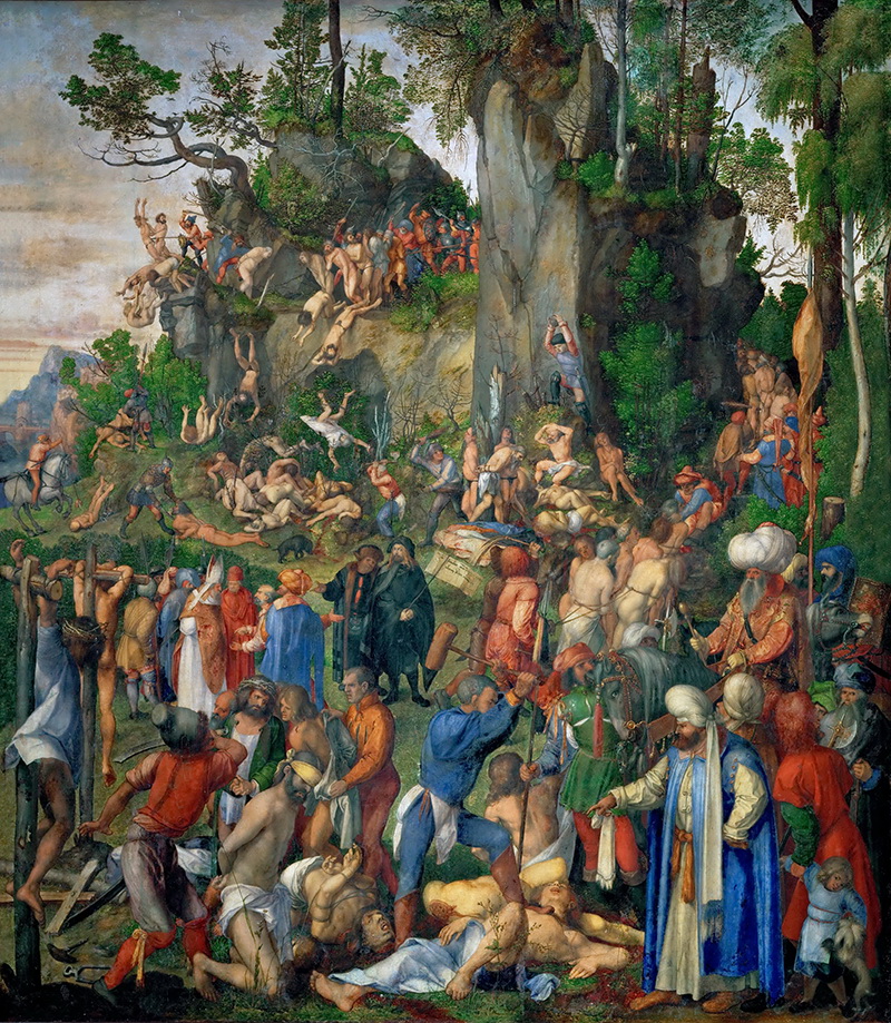 A027034《一万人的殉难》德国画家阿尔布雷特·丢勒高清作品 德国-第1张