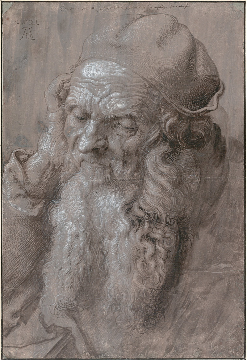 A027038《岁老人像》德国画家阿尔布雷特·丢勒高清作品 德国-第1张