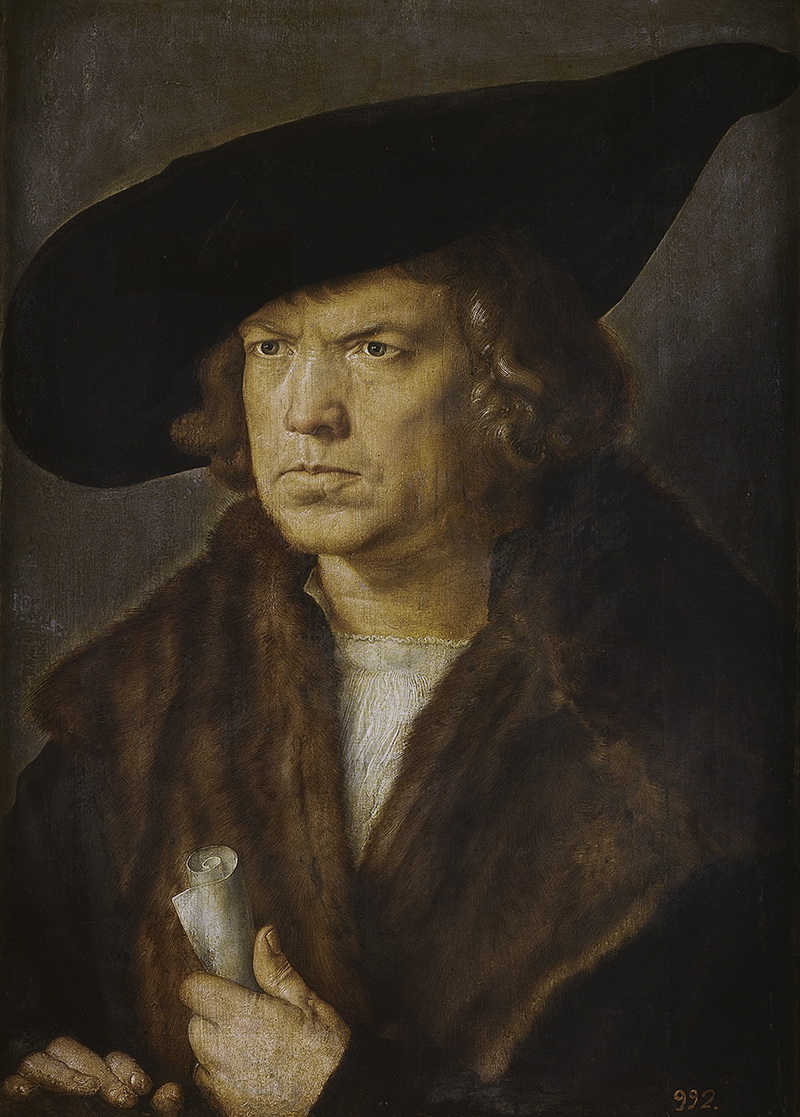 A027042《男子肖像》德国画家阿尔布雷特·丢勒高清作品 德国-第1张
