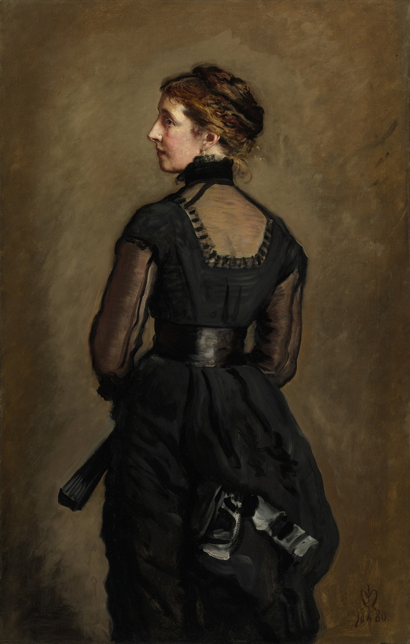 A035024《perugini夫人》英国画家约翰·埃弗里特·米莱斯高清作品 油画-第1张