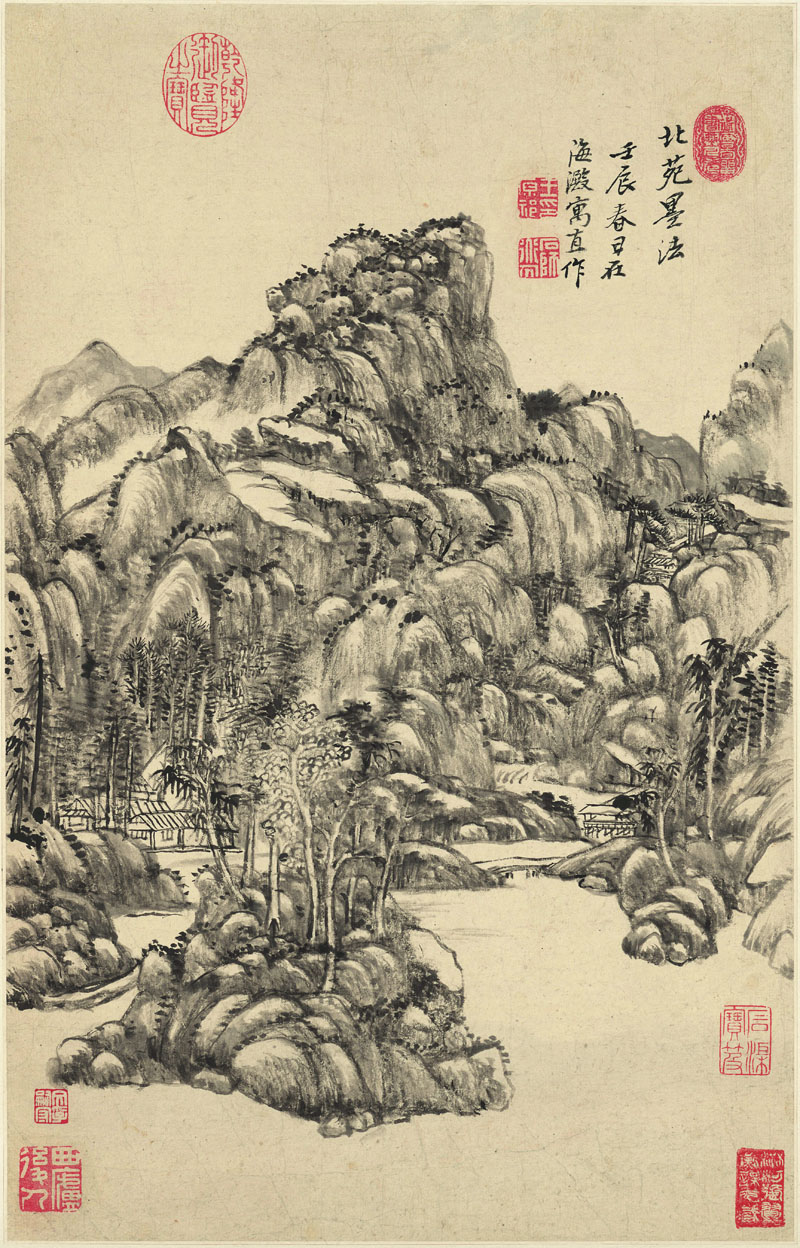 B2099015《山水十二开之五》清代画家王原祁高清作品 清代-第1张