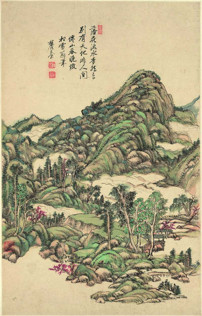 B2099020《山水十二开之十》清代画家王原祁高清作品 清代-第1张