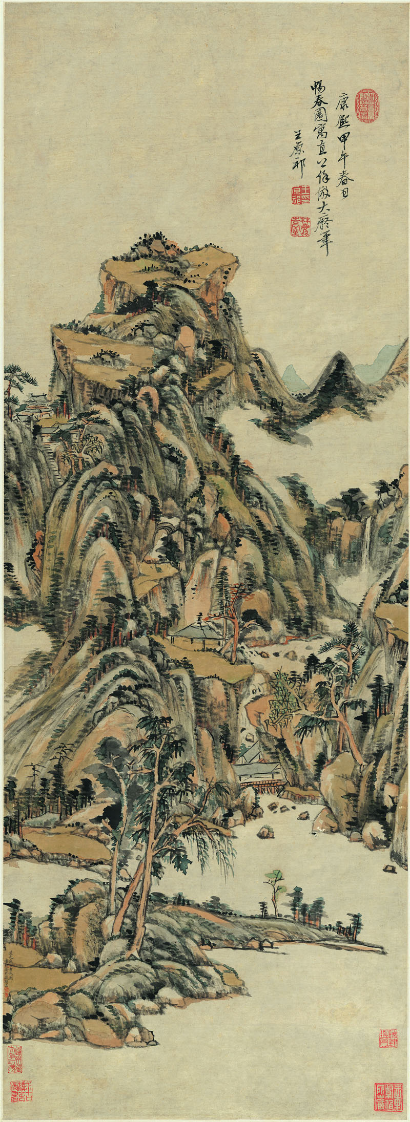 B2099045《仿大痴山水图》清代画家王原祁高清作品 清代-第1张