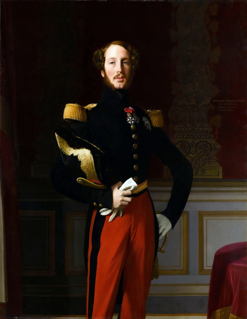 A034058《费迪南德的奥尔良公爵菲利普》法国画家让·奥古斯特·多米尼克·安格尔高清作品 油画-第1张