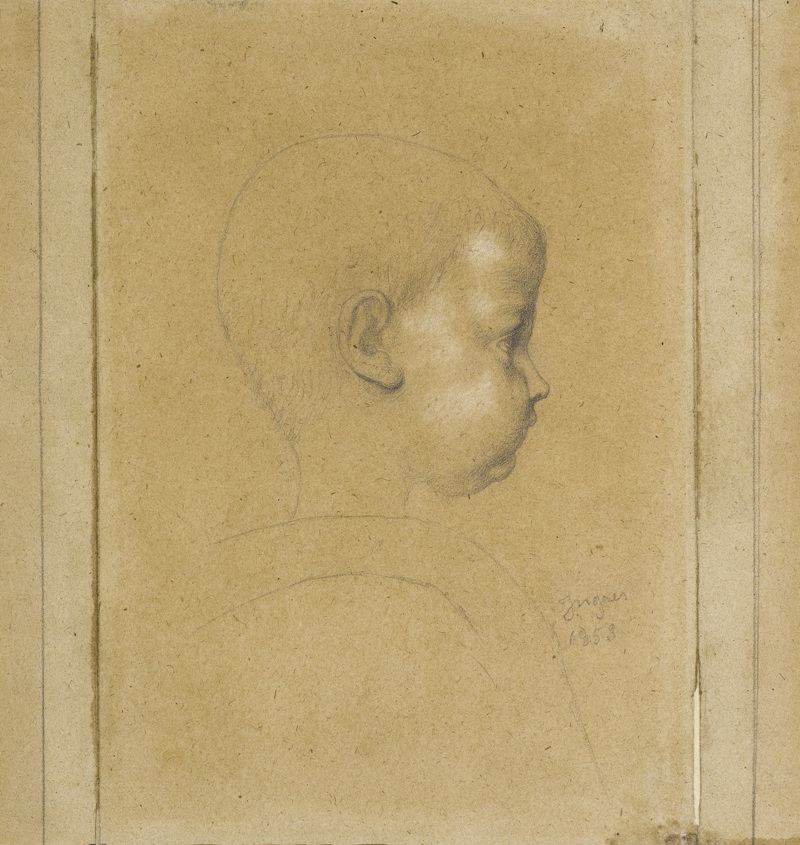 A034117《作品038》法国画家让·奥古斯特·多米尼克·安格尔高清作品 油画-第1张