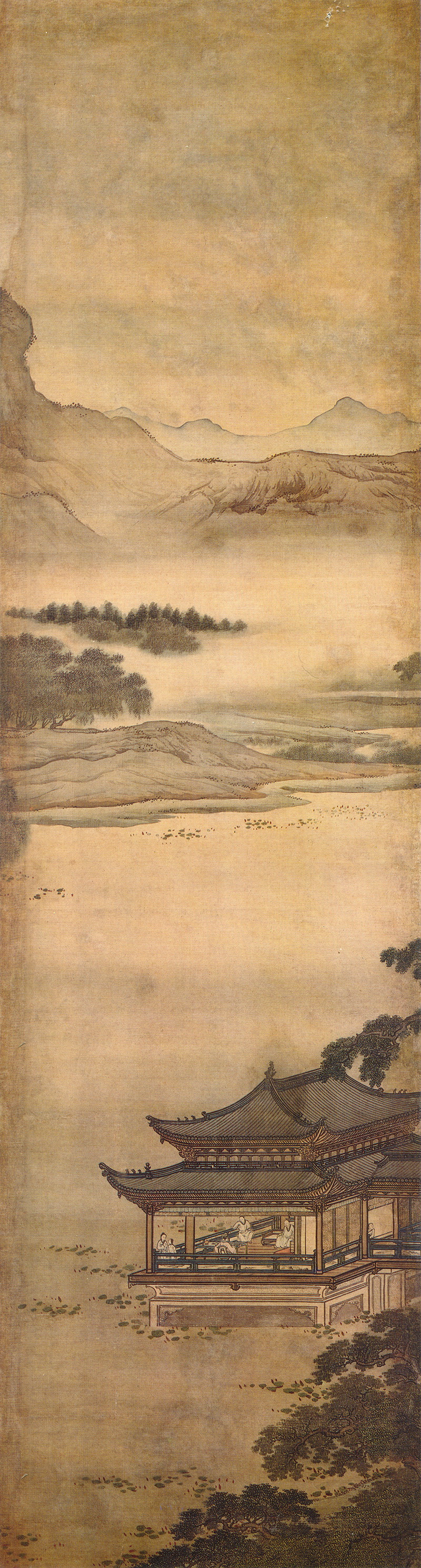 B2121016《竹苞松茂图 之六》清代画家袁江高清作品 清代-第1张