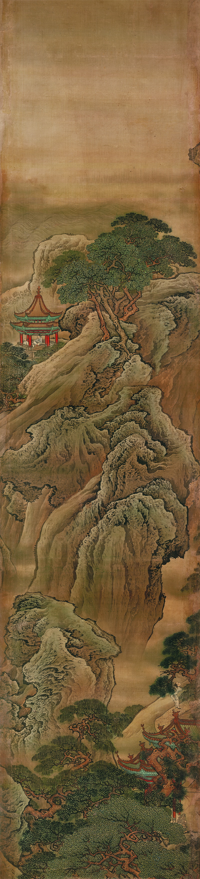 B2122009《蓬莱仙境12图屏之九》清代画家袁耀高清作品 清代-第1张