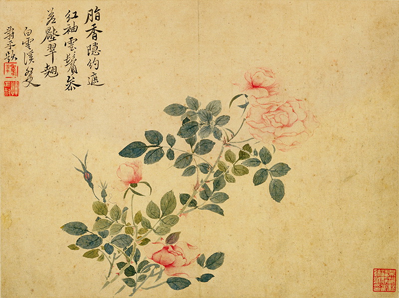 B2124025《花鸟草虫八开之八》清代画家恽寿平高清作品 清代-第1张