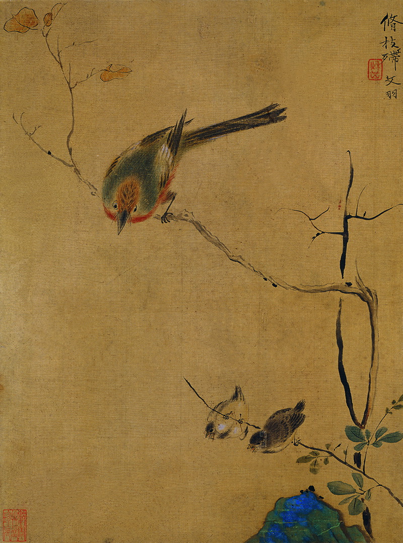 B2124120《花鸟草虫图之一》清代画家恽寿平高清作品 清代-第1张